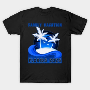 Family Florida Vacation 2024 Family Crew T-Shirt